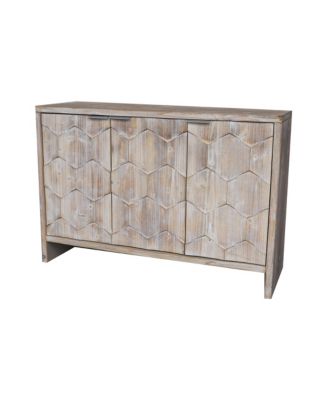 Streamdale 3 Door Wooden Accent Cabinet Sideboard Buffet
