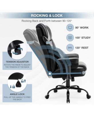 400lbs Ergonomic Office Chair with Massage Lumbar Support