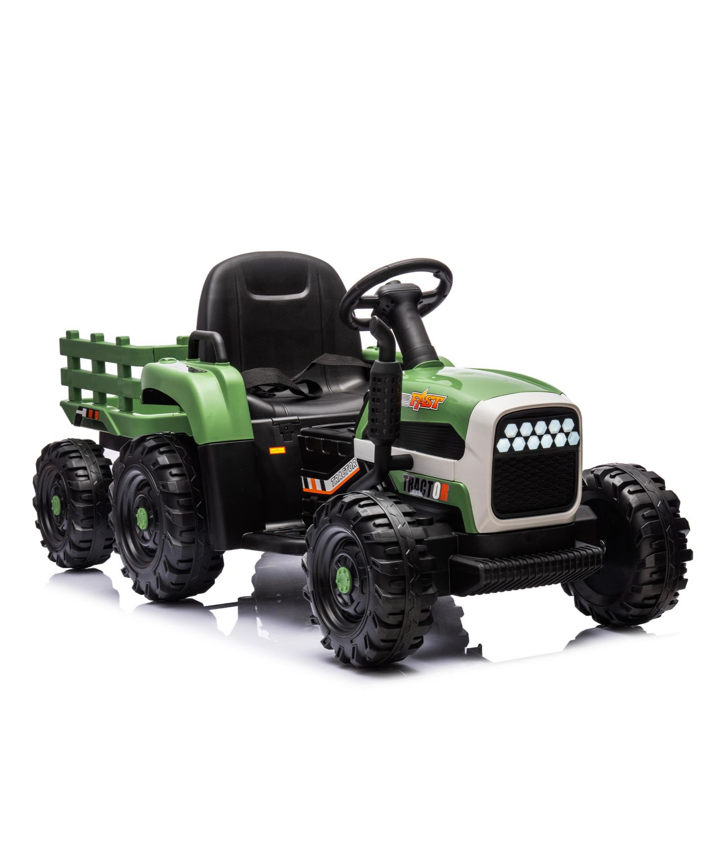 Детская игрушка Streamdale Furniture 24V Electric Ride-On Tractor with Trailer, Remote Control, Ages 3+ — фото 8