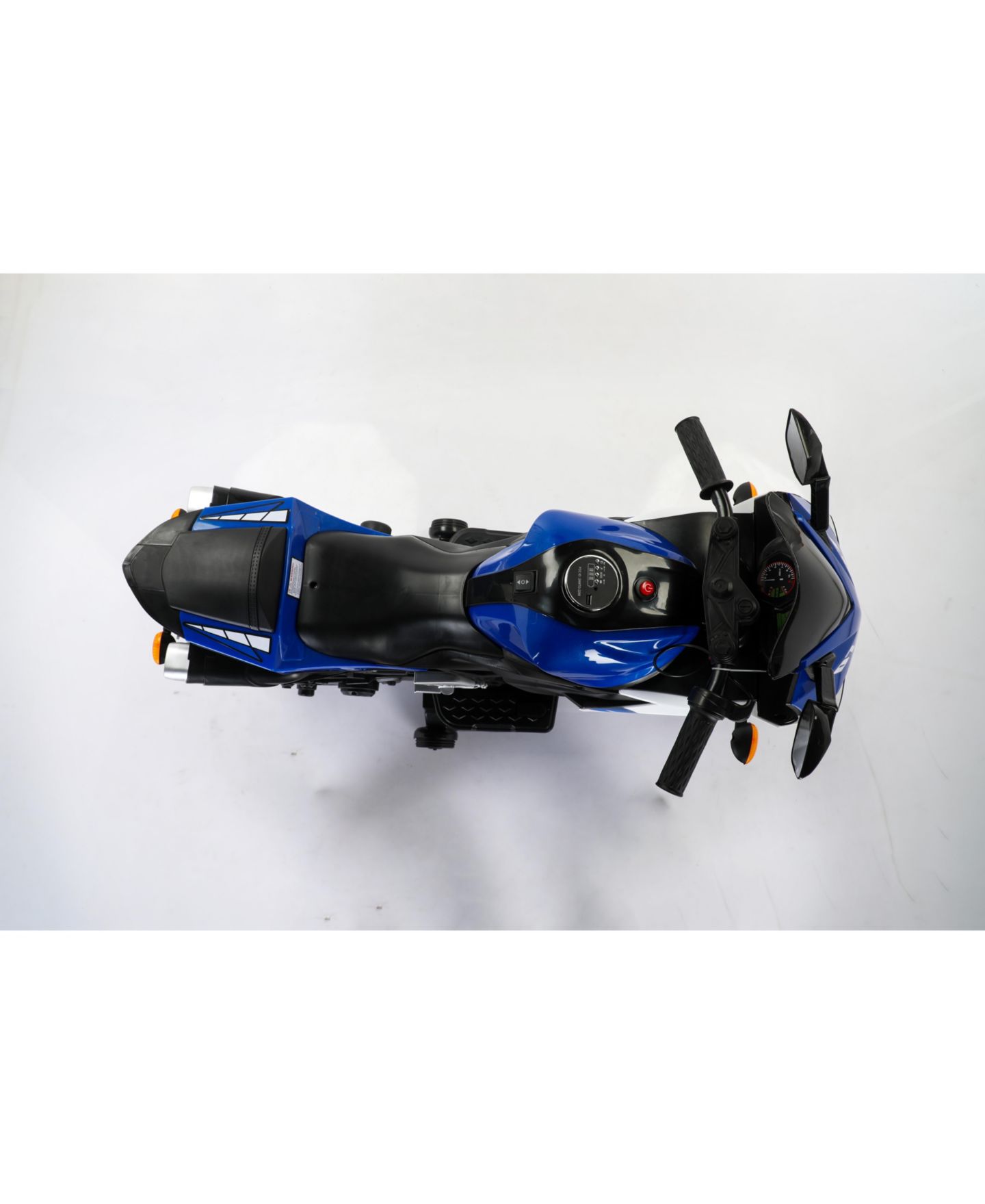 Детская игрушка Streamdale Furniture Lighting Wheels Electric Illuminated Ride-On Motorcycle with Training Wheels, от 3 лет, цвет: Синий — фото 8