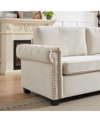 Streamdale 83.8" Convertible Sleeper Sofa Bed with Folding Mattress