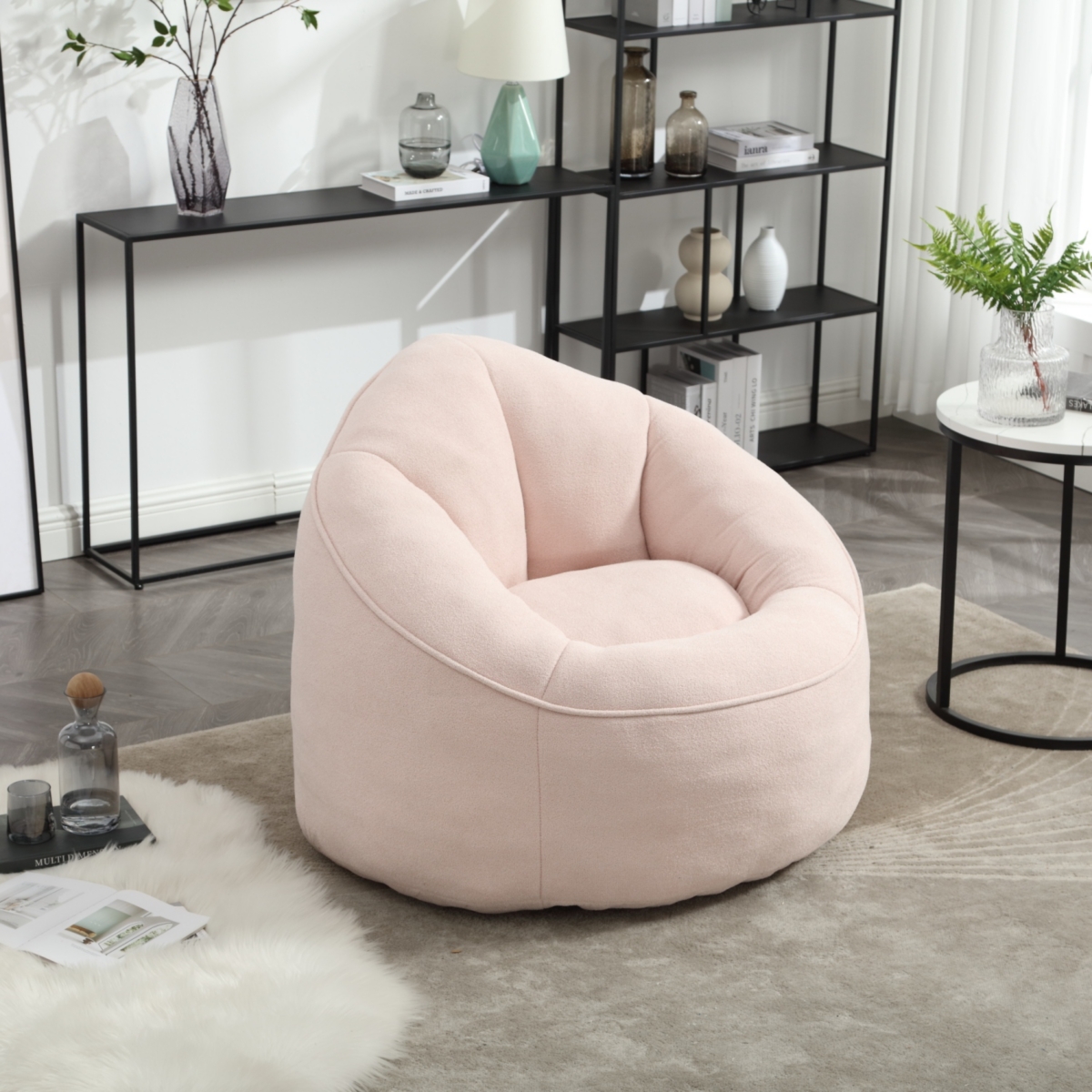 Simplie Fun Super Soft Foam Bean Bag Chair with Padded Foam Padding