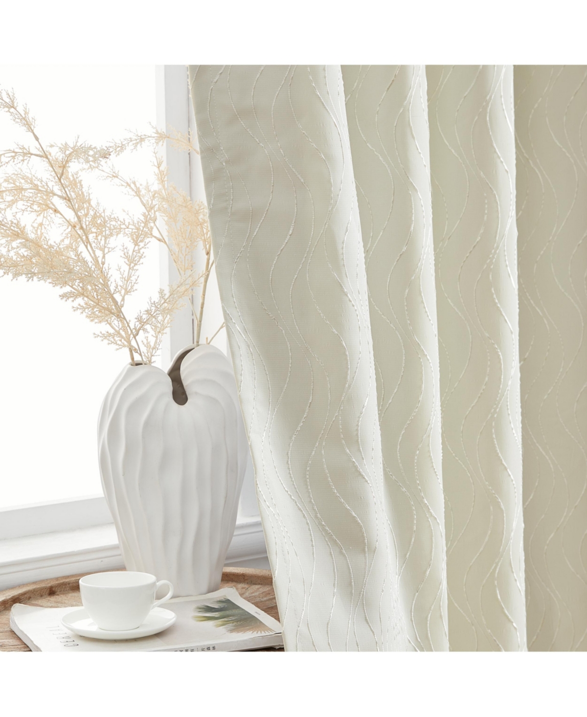 Hlc.me Camden Fashion 100% Blackout 2 Layer Winter Heat Blocking Thermal Insulated Energy Savings Window Curtain Grommet Panels