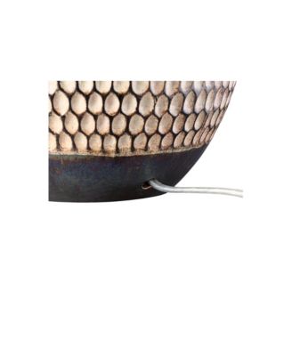 Emma Modern Mid Century Accent Table Lamp 21" High Wood Brown Ceramic with Table Top Dimmer Oatmeal Drum Shade for Bedroom Living Room