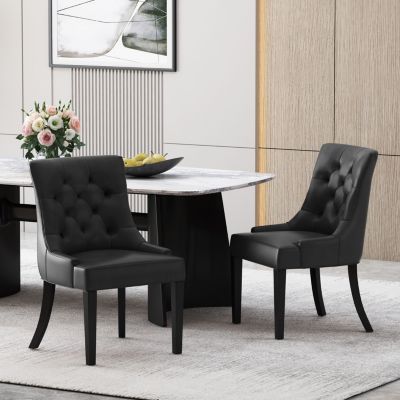  Tufted Diamond Stitch Dining Chair (Set Of 2)