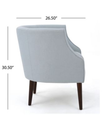 Streamdale Plush Barrel Chair Comfort And Style For Relaxation