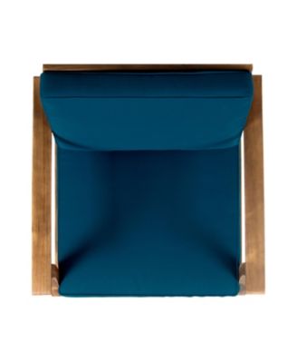 Streamdale Perla Acacia Wood Club Chair With Water-Resistant Cushion