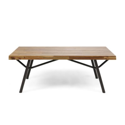 Modern Acacia Wood Patio Coffee Table