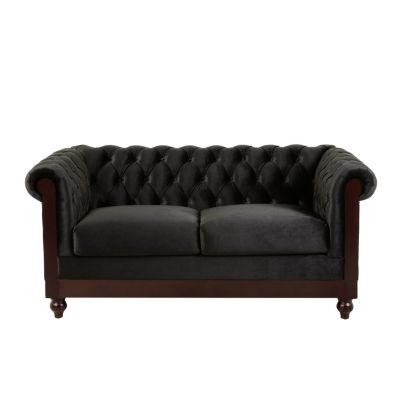 59" Velvet Loveseat Sturdy Pine Frame, Luxurious Comfort