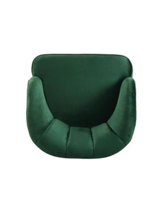 Streamdale Stylish Velvet Barrel Accent Chair with Sturdy Legs