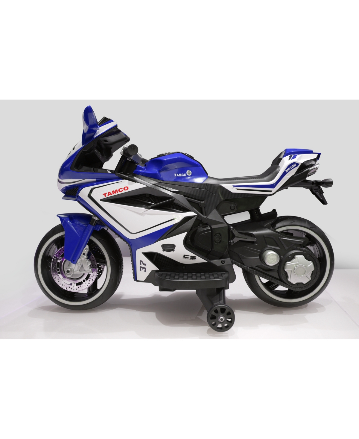 Streamdale Furniture Electric Motorcycle for Kids with Training Wheels and Lights