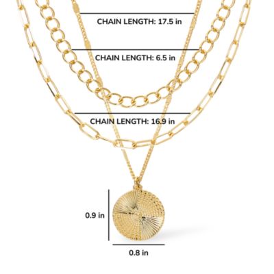 Layered Chain Necklace - Michelle Set