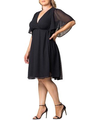 Plus Size Florence Flutter Sleeve Dress