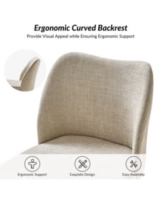 Melisa Dining Chair with Solid Wooden Legs,Set of 2