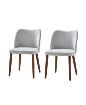 Melisa Dining Chair with Solid Wooden Legs,Set of 2