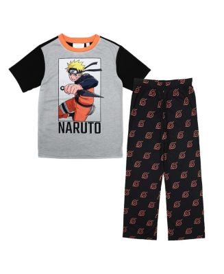 Naruto Boys Shippuden Hidden Leaf Youth Pajama Pants & Shirt Set - Macy's