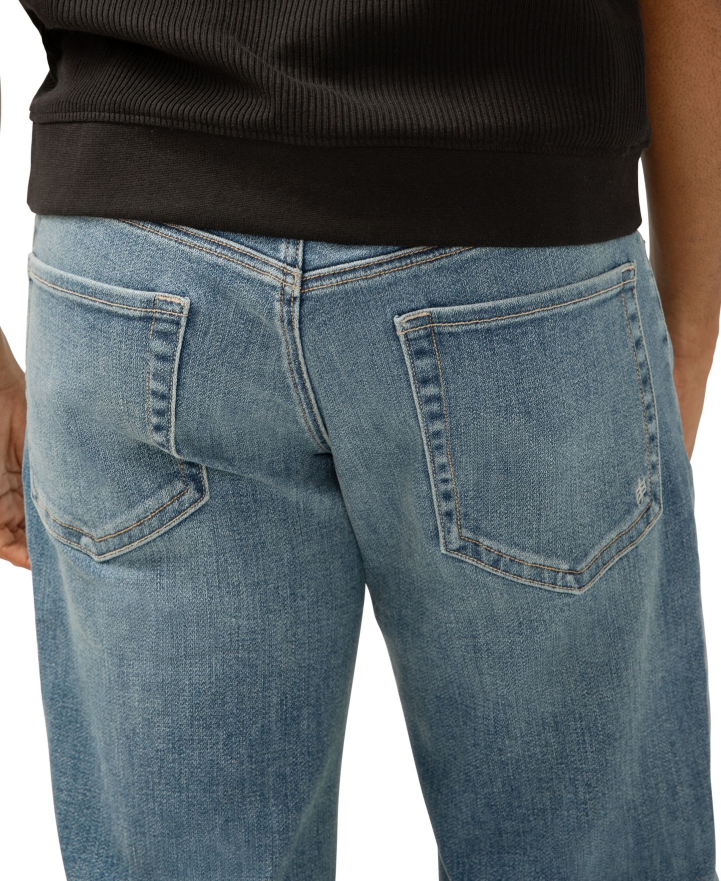 Мужские джинсы Silver Jeans Co. Gordie Relaxed Fit Straight Leg, цвет: Индиго — фото 4