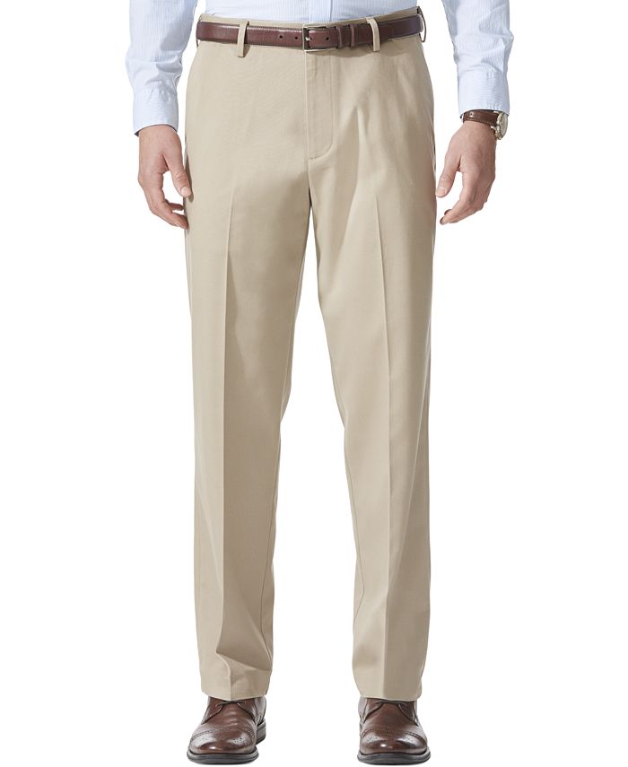 Dockers Mens Comfort Khaki Stretch Relaxed-fit Flat-Front Pant 