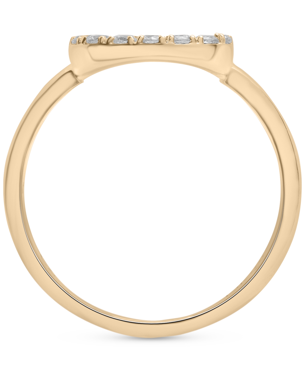 Wrapped In Love Diamond Open Rectangle Statement Ring (1/2 Ct. T.w.) In 14k Yellow Or White Gold, Created For Macy's In Yellow Gold
