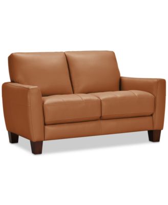 Galligher 59" Leather Loveseat, Created for Macy's