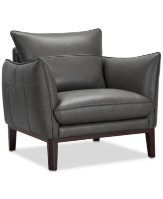 Kettner 34" Leather Chair, Created for Macy's