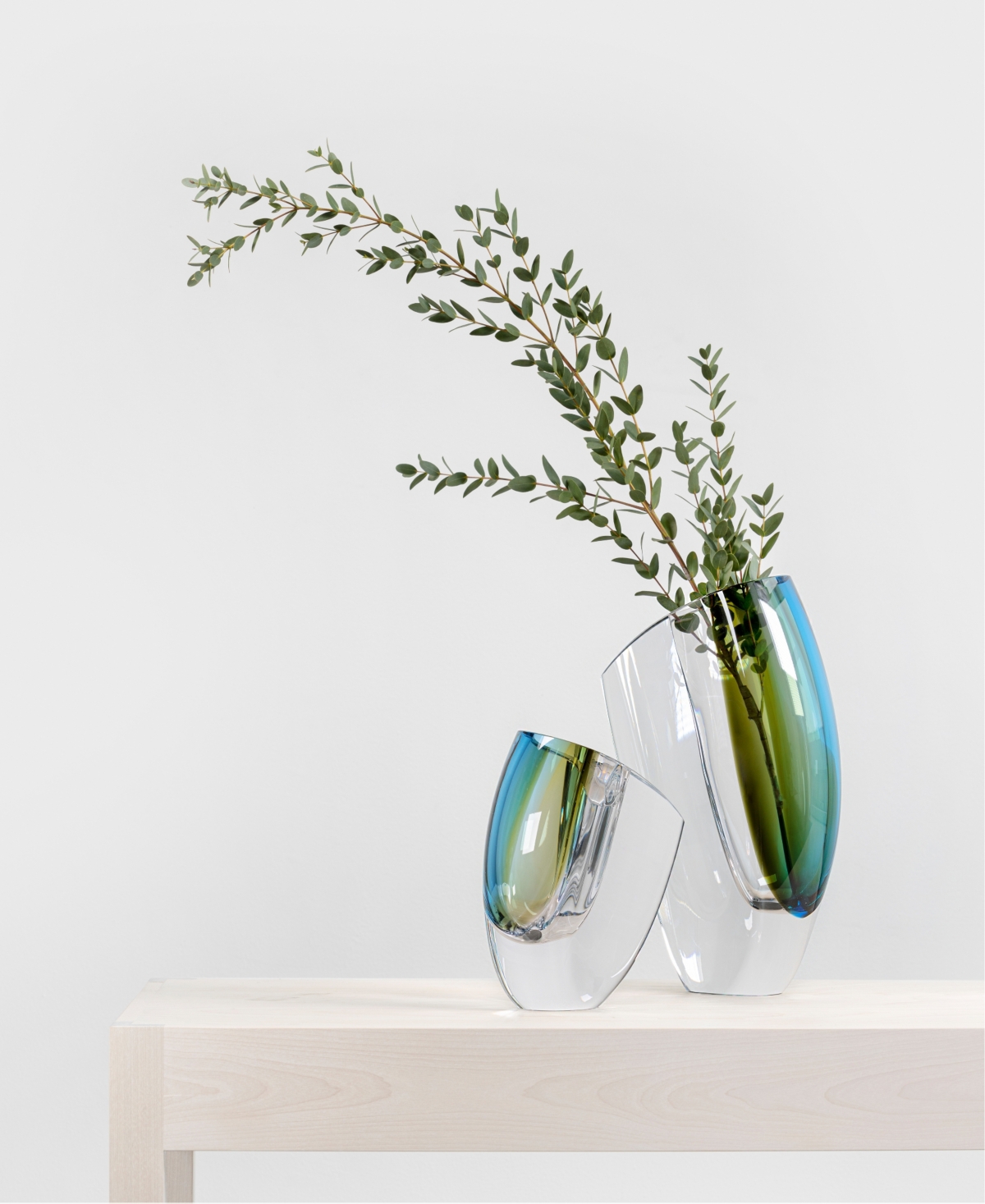 Kosta Boda Mirage Vase, Extra Large In Blue,green