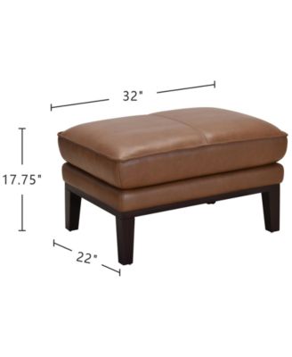 Kettner 32" Leather Ottoman