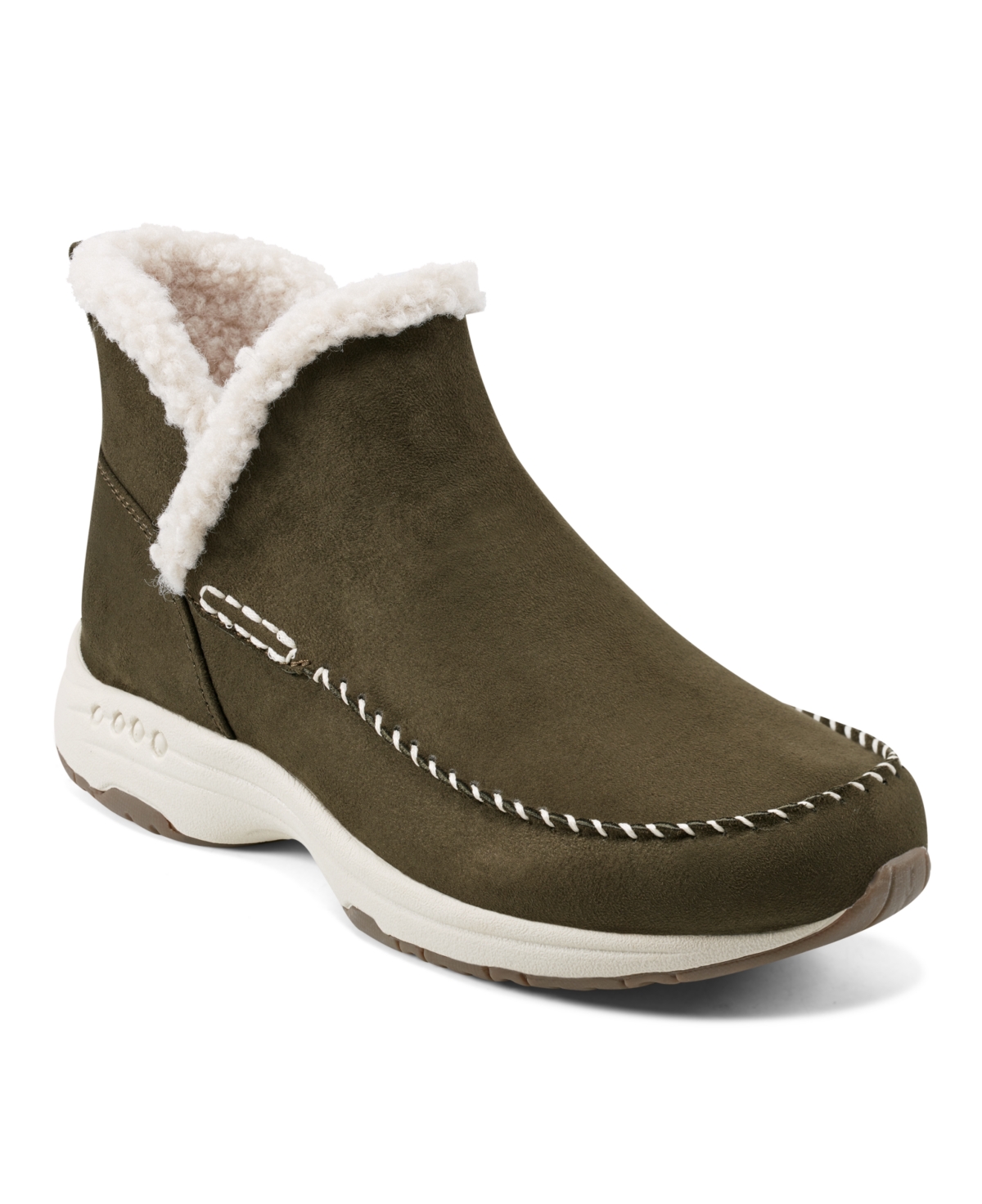Easy Spirit Women's Tuva Cozy Pull-On Boots - Olive Green