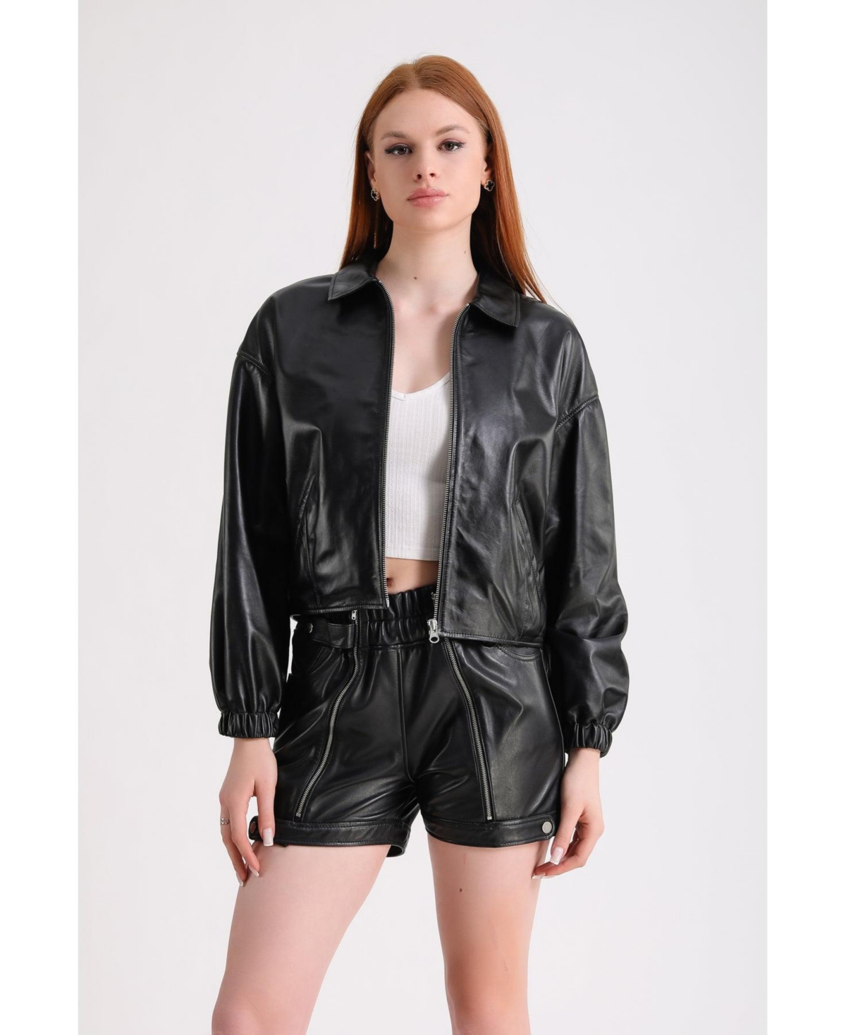 Furniq Uk Women's Leather Jacket