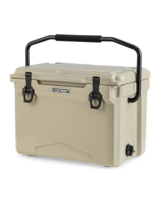 25 QT Hard Cooler with Aluminum Handle and Integrated Cup Holders