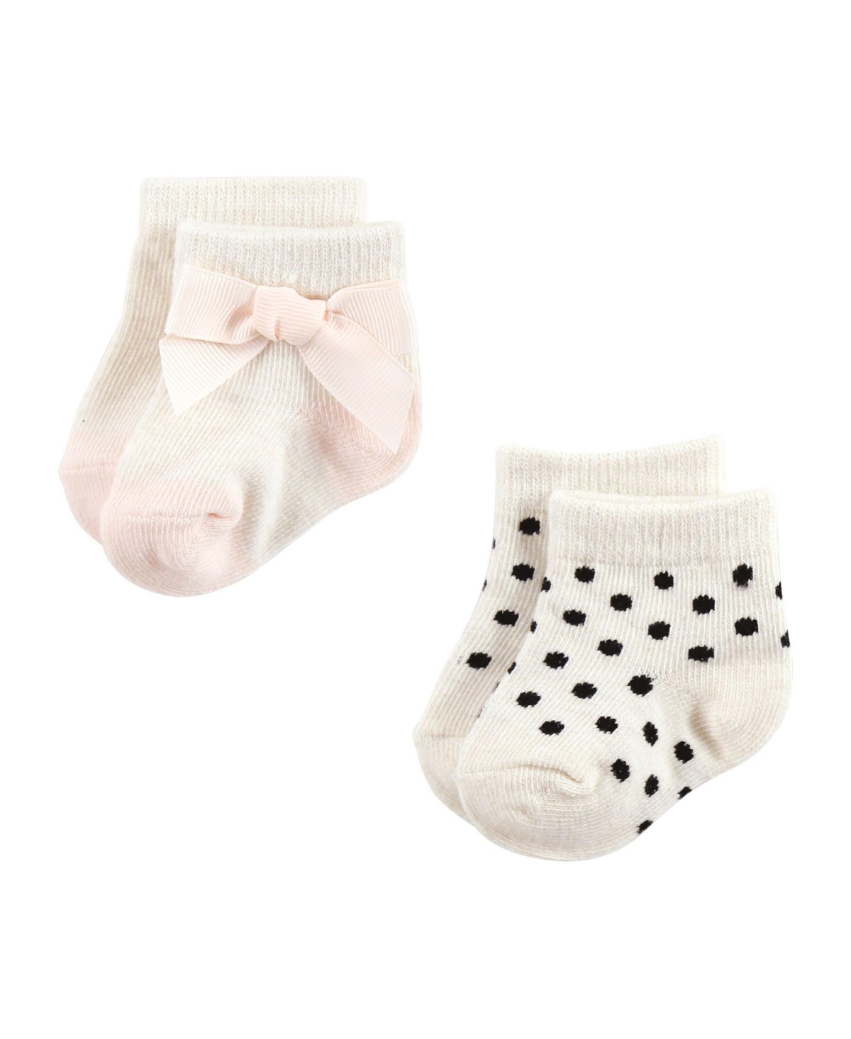 Hudson Baby Baby Girls Sock and Headband 12pc Set, Months - Soft pink roses