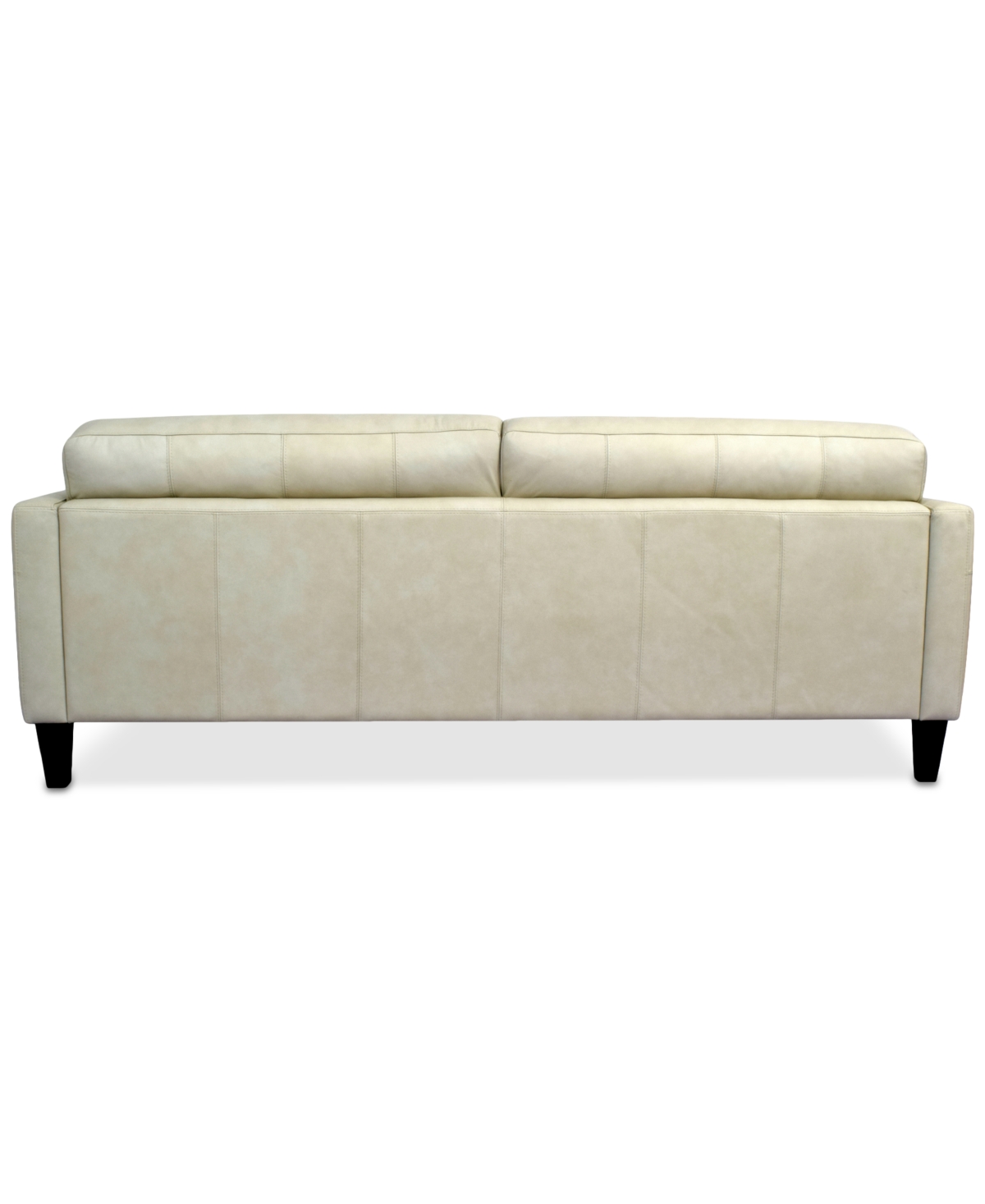 Macy's Pezley Leather Sofa, Created For  In Cream