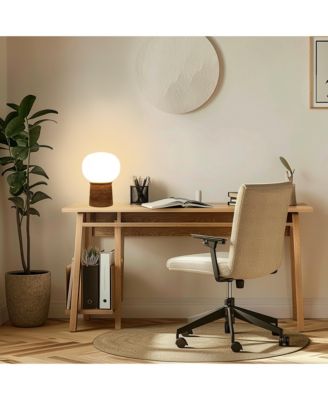 Neptune 12" LED Table Lamp with Natural Stone Base