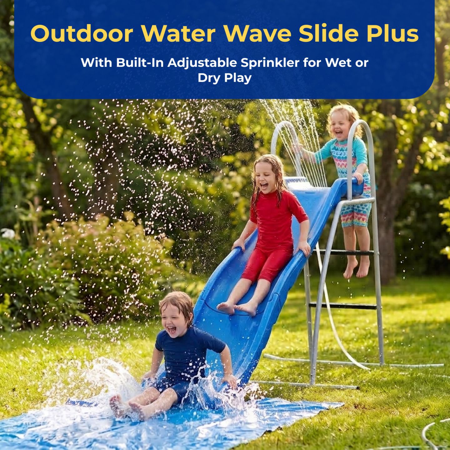 Детская игрушка XDP Recreation 6 Foot Water Wave Slide with Built In Adjustable Water Sprinkler — фото 2