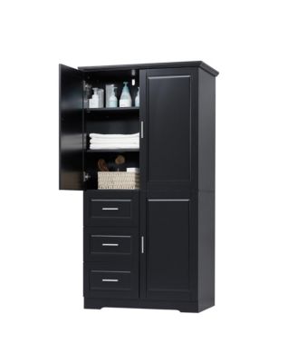 Streamdale Tall & Wide Storage Cabinet with 3 Drawers & Doors