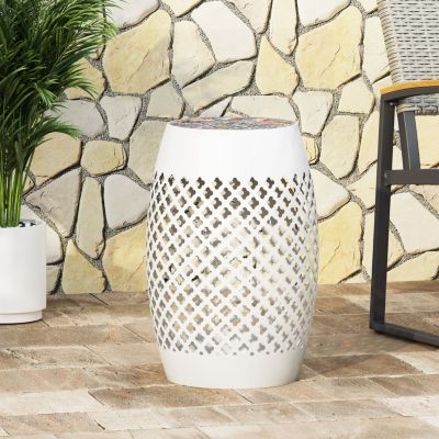 Roswell Outdoor Tile Mosaic Side Table