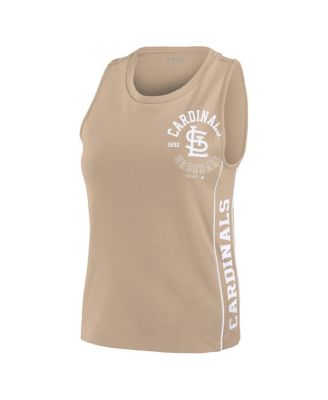 Women's Tan St. Louis Cardinals Tonal Tank Top