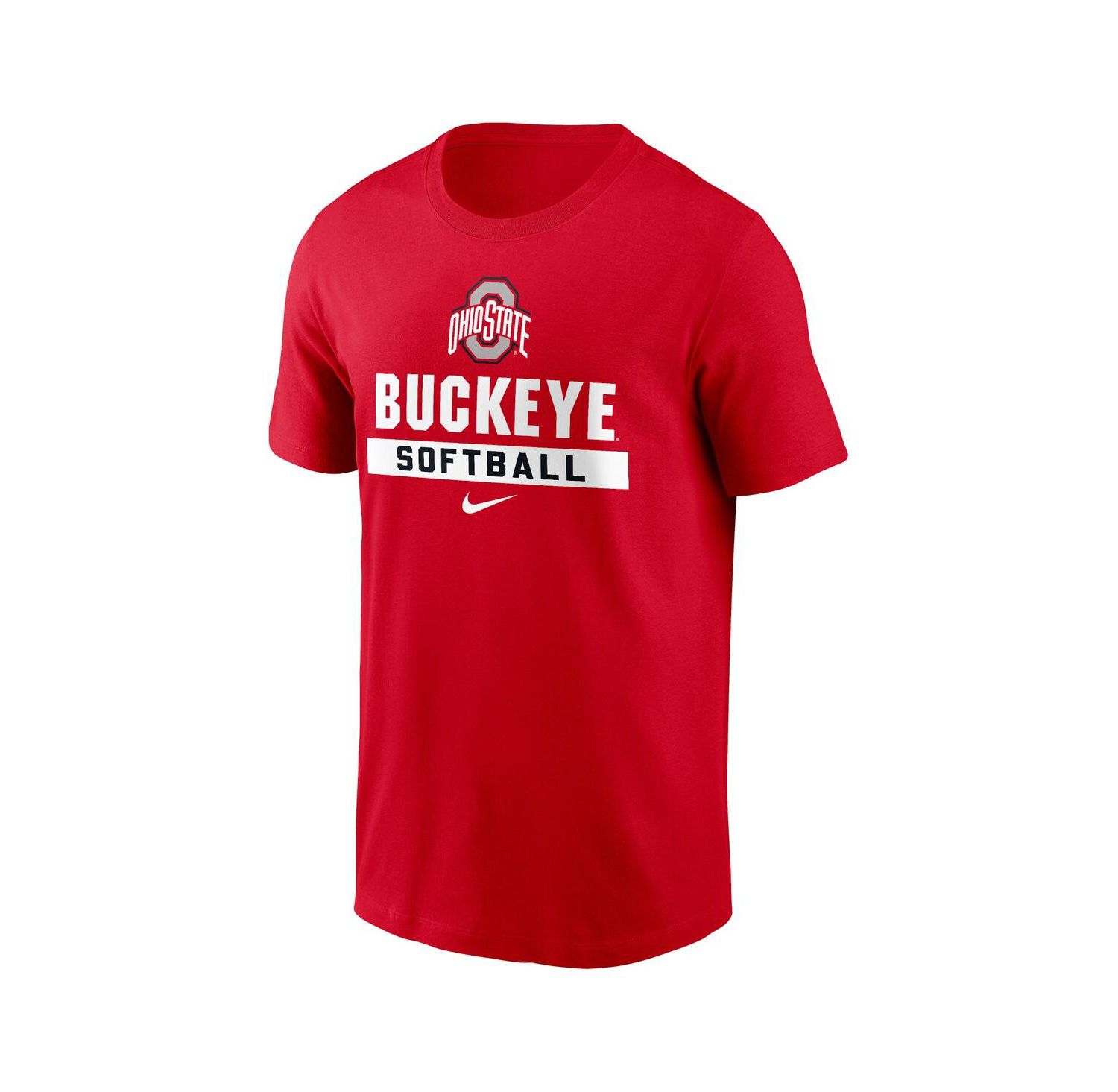 Men's Scarlet Ohio State Buckeyes Softball T-Shirt