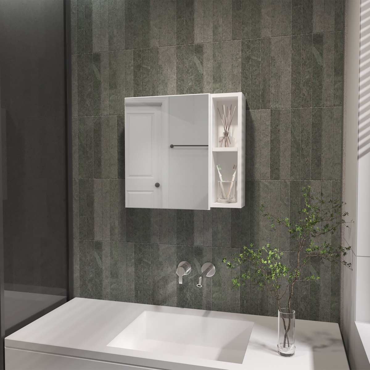 Minsk Medicine Cabinet - White