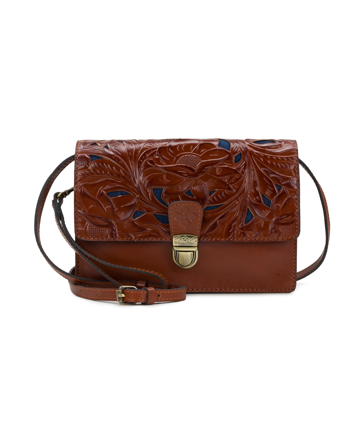 Patricia Nash Lanza Crossbody Bag In Western Cutout Tooled ModeSens
