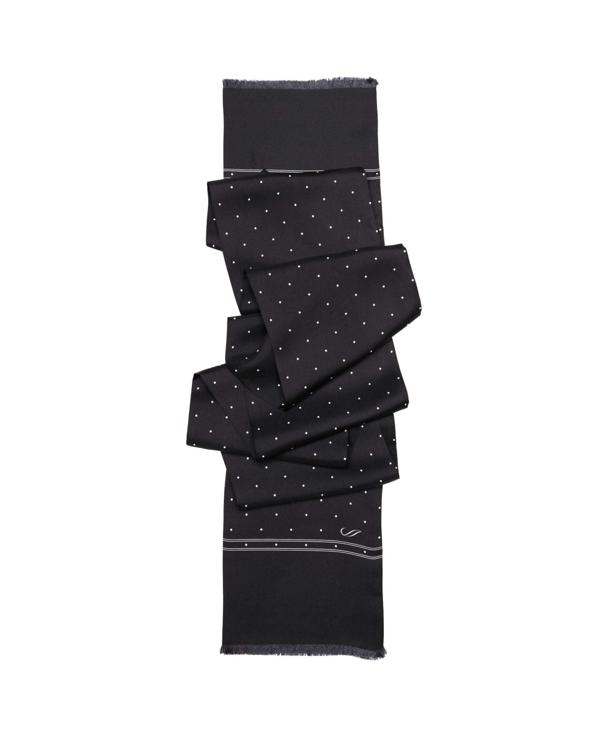 Men's Savona - Slim Silk Scarf for Men - Burgundy