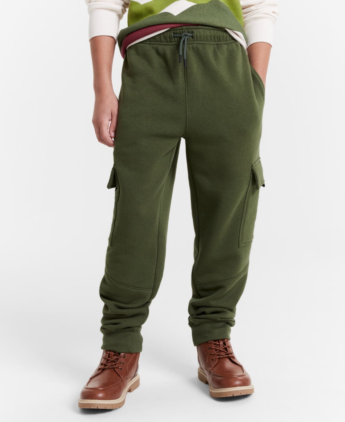 Epic Threads Little & Big Boys Cargo Joggers, Created For Macy's In Seaweed