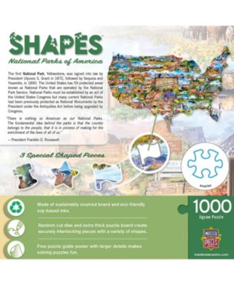 National Parks of America 1000 Piece Shaped Jigsaw Puzzle