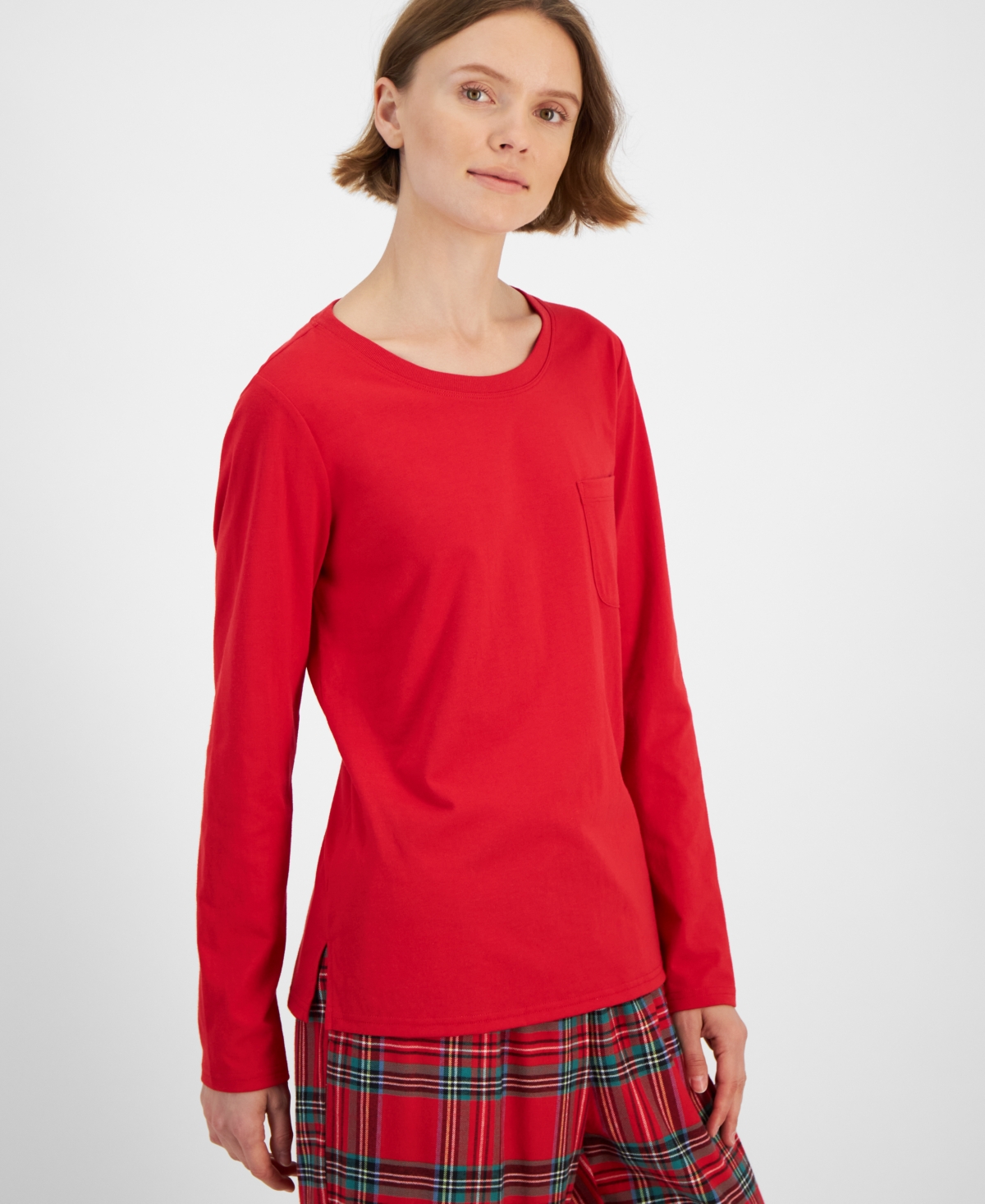 Holiday Lane Women'sMix It Matching Family Pajamas Set, Created for Macy's - Brinkley Plaid