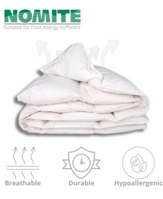 LUXE Collection - European Down And Feather Lightweight Comforter, 100% Cotton Cover