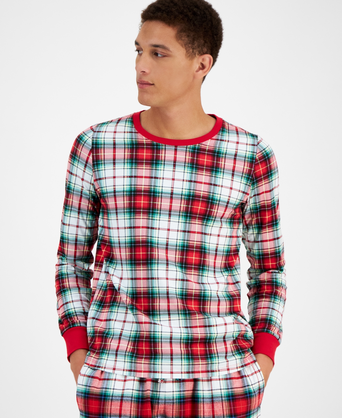 Holiday Lane Men'sCotton Matching Family Pajamas Set, Created for Macy's - Winterton Plaid
