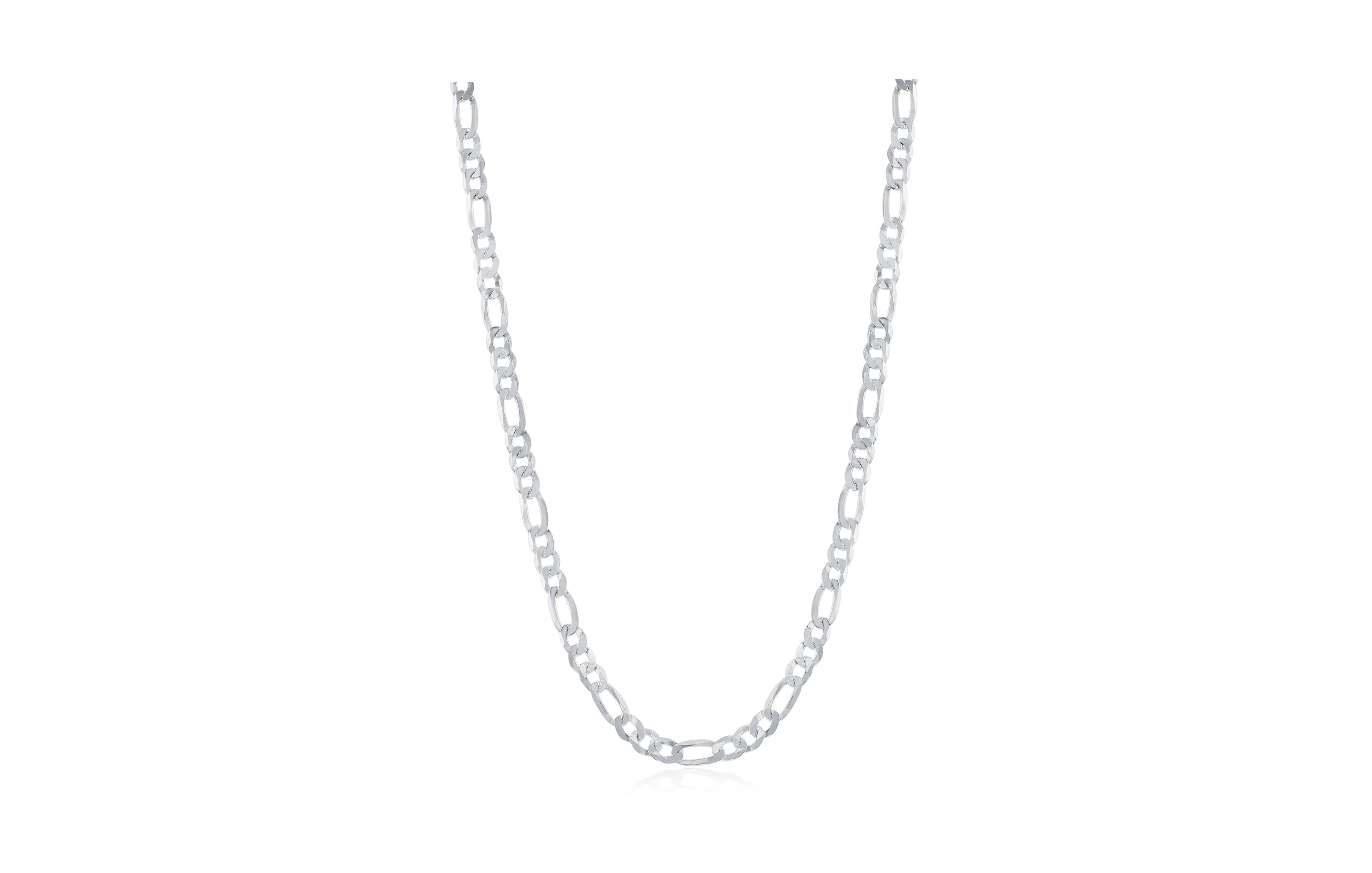 Simona Sterling Silver 3.3mm Figaro Chain
