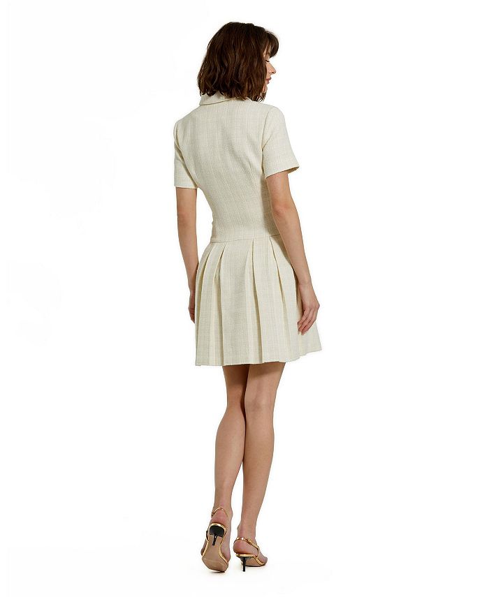 Mac Duggal Women's Tweed Short Sleeve Blazer Mini Dress - Macy's