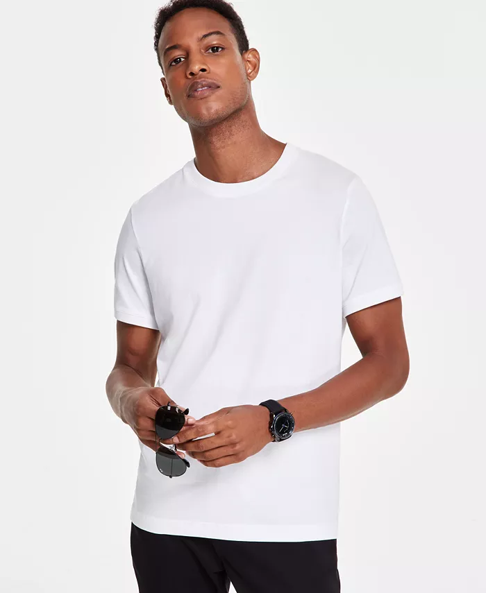 Men's Mercerized Cotton Short Sleeve Crewneck T-Shirt