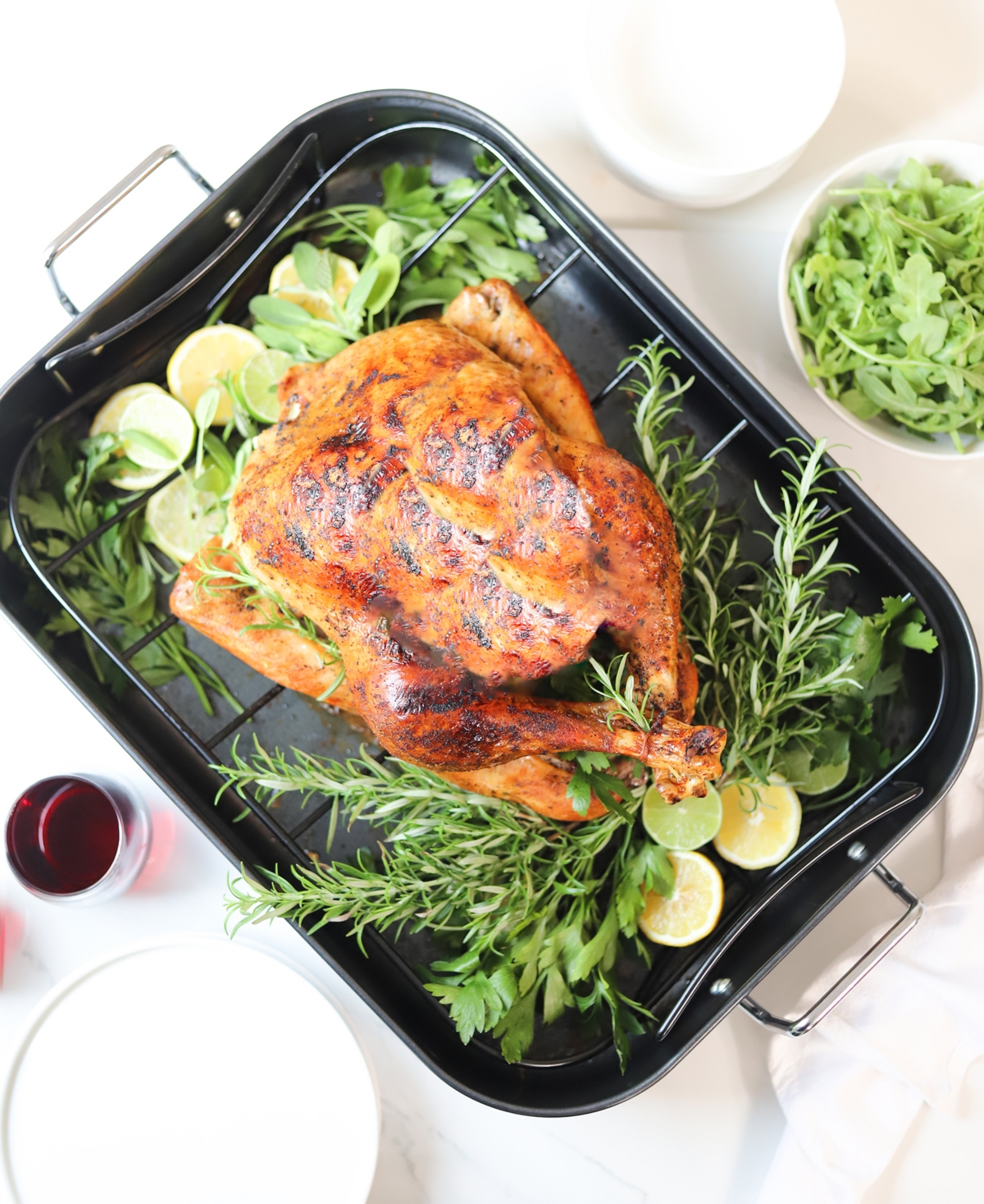Sedona Kitchen Carbon Steel Nonstick 21" Extra-large Roaster With Rack In No Color